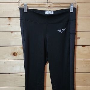 TuffRider Riding Pants Tights Size Small Charcoal Black